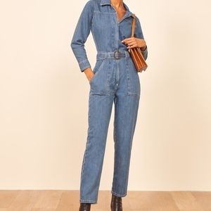 Reformation Rex Boiler Denim Jumpsuit (New)